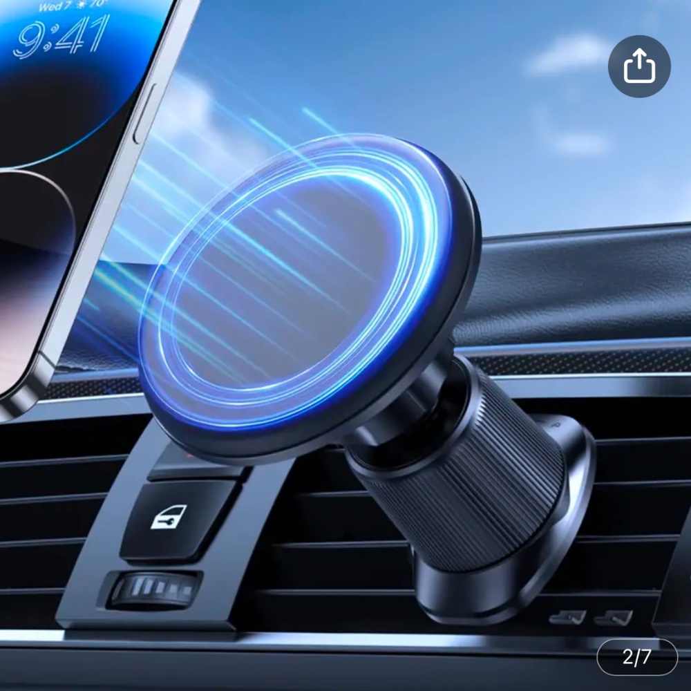 MIRACASE for MagSafe Car Mount| [20*N52 Magnets] Magnetic Phone Holder for Car